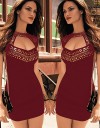 Rochie cu Imprimeuri Aurii LC21966V3 Rochie cu Imprimeuri Aurii LC21966V3